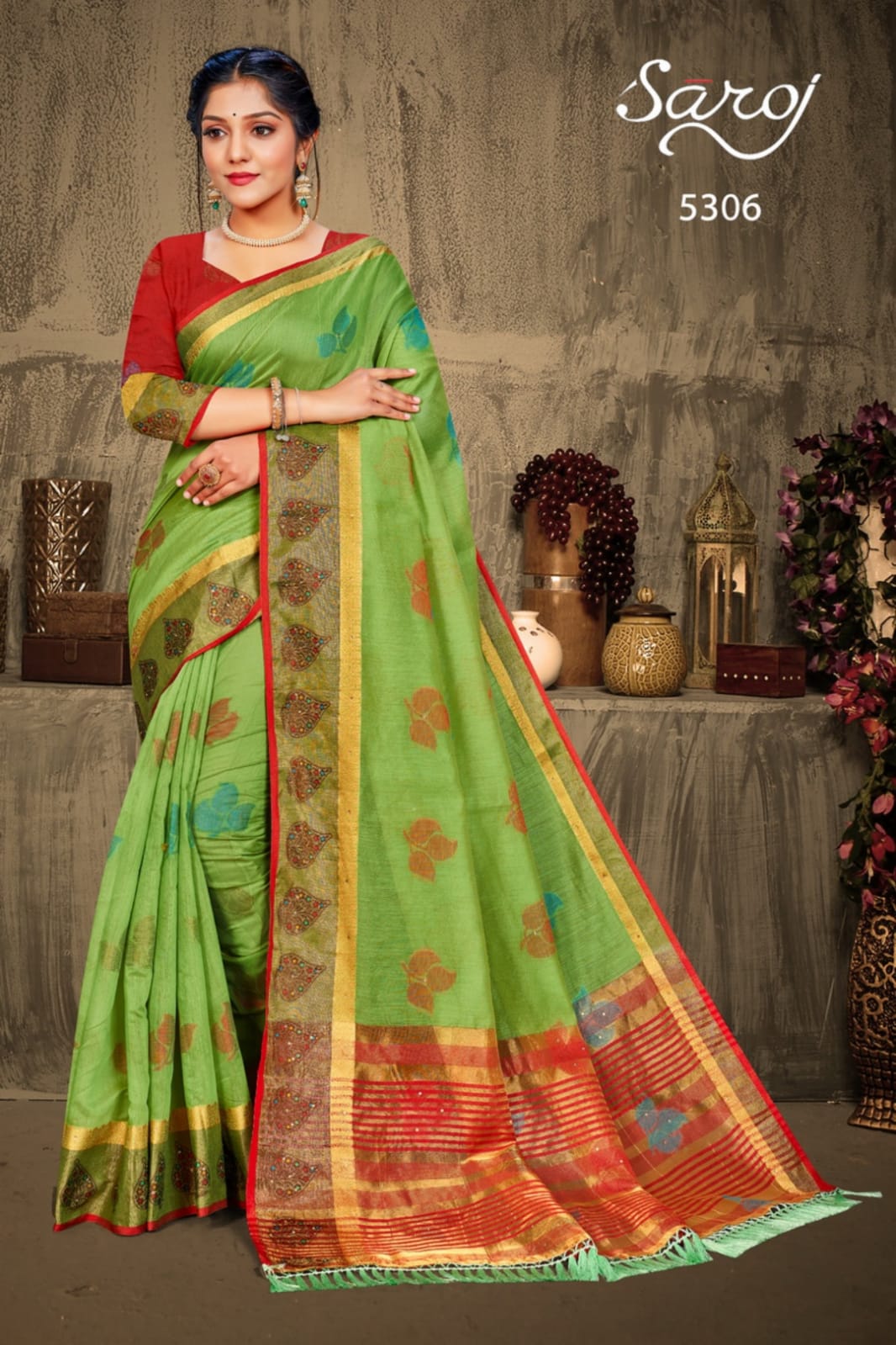 saroj saree varkalaam vol 1 cotton silk gorgeous look saree catalog