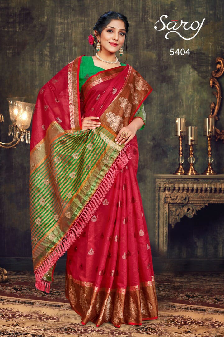 saroj saree varkalaam vol 2 cotton silk innovative look saree catalog