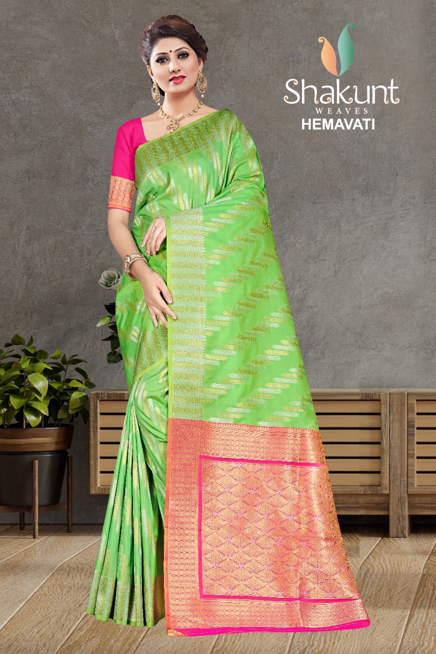 shakunt weaves hemavati silk elegant saree catalog