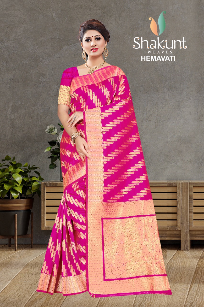 shakunt weaves hemavati silk elegant saree catalog