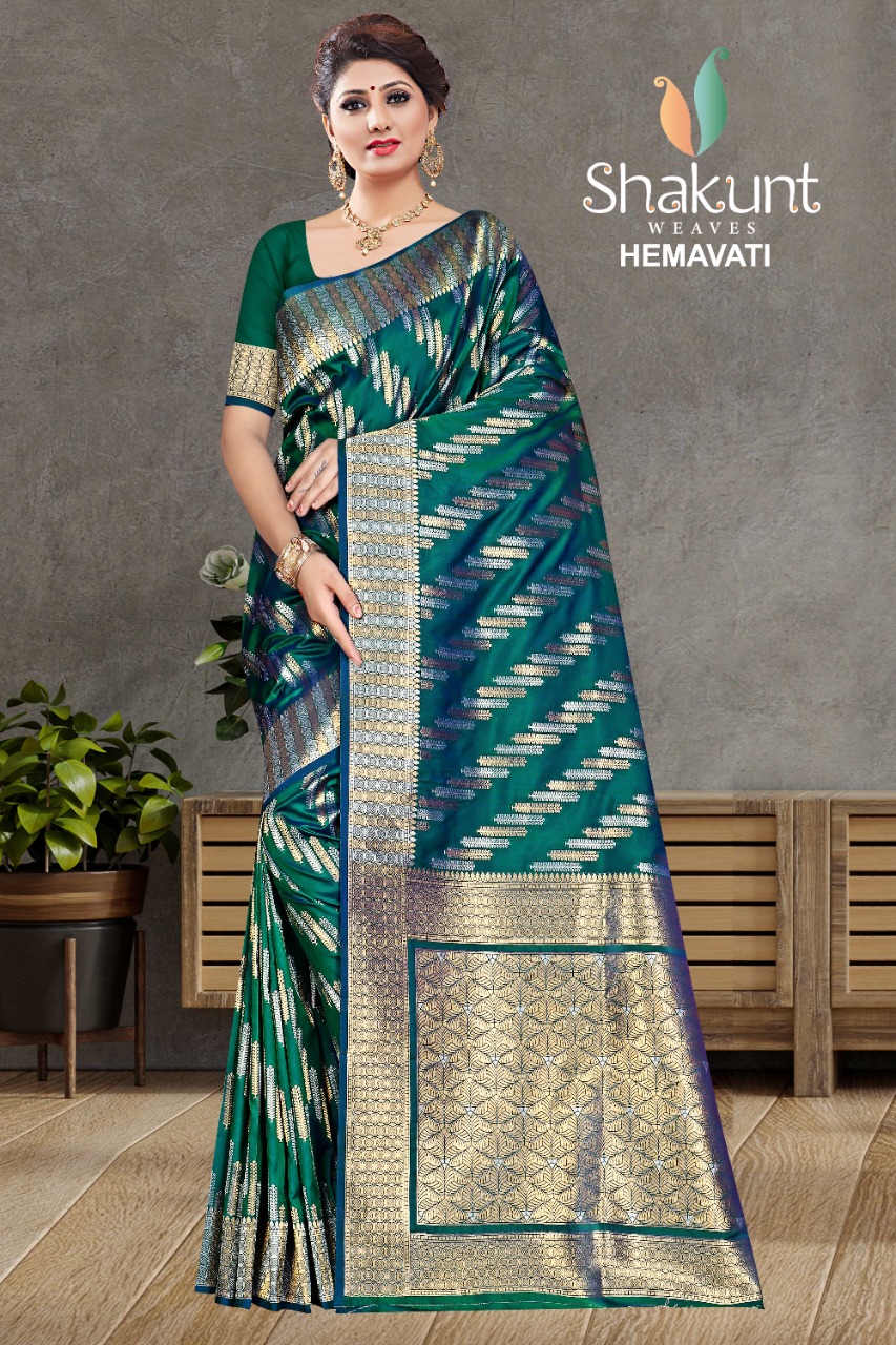 shakunt weaves hemavati silk elegant saree catalog