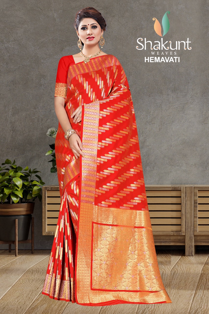 shakunt weaves hemavati silk elegant saree catalog