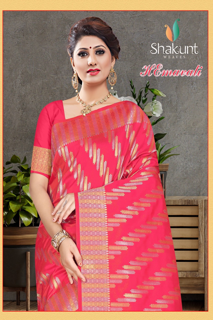 shakunt weaves hemavati silk elegant saree catalog