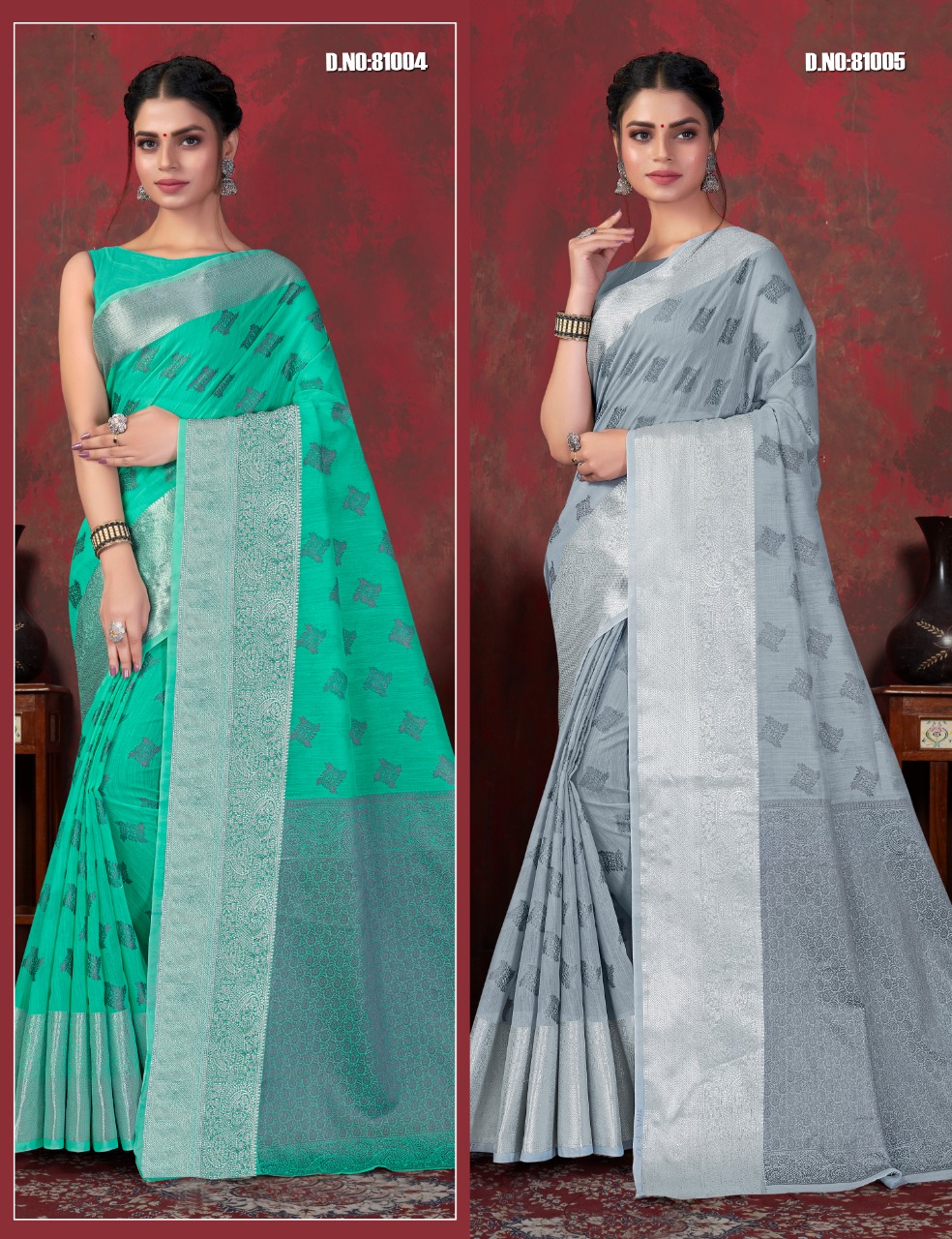 shakunt weaves kashmiri kali linen atonishing saree catalog