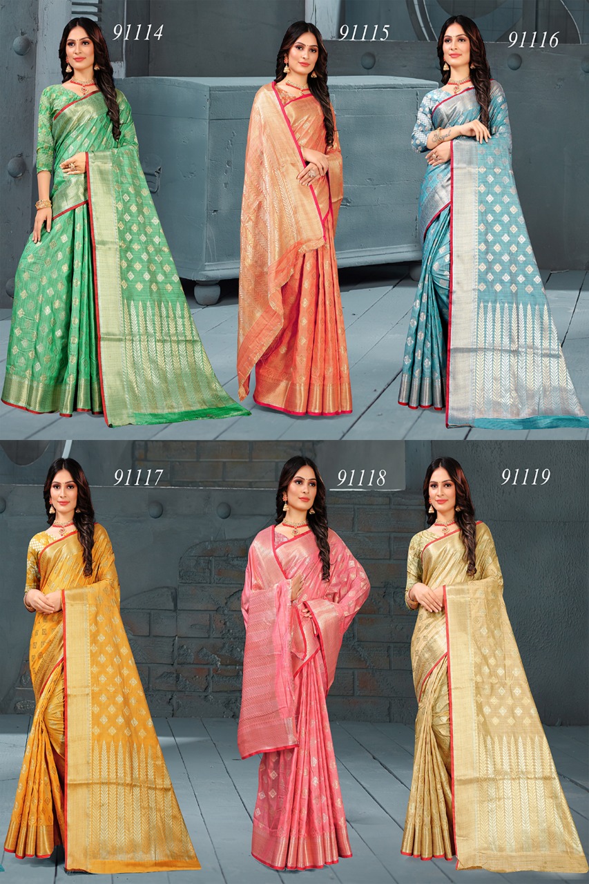 shakunt weaves malti silk regal look saree catalog