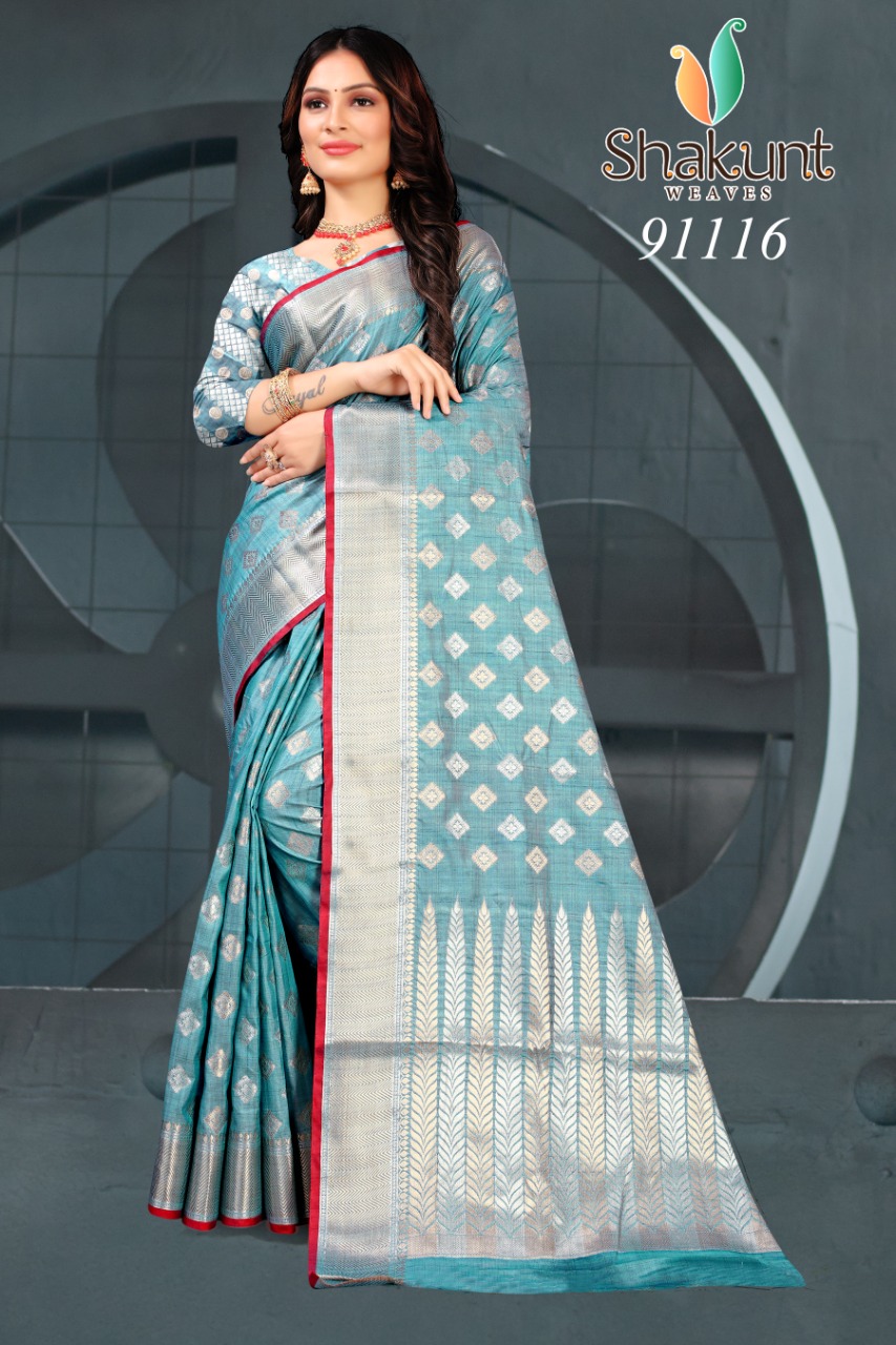 shakunt weaves malti silk regal look saree catalog