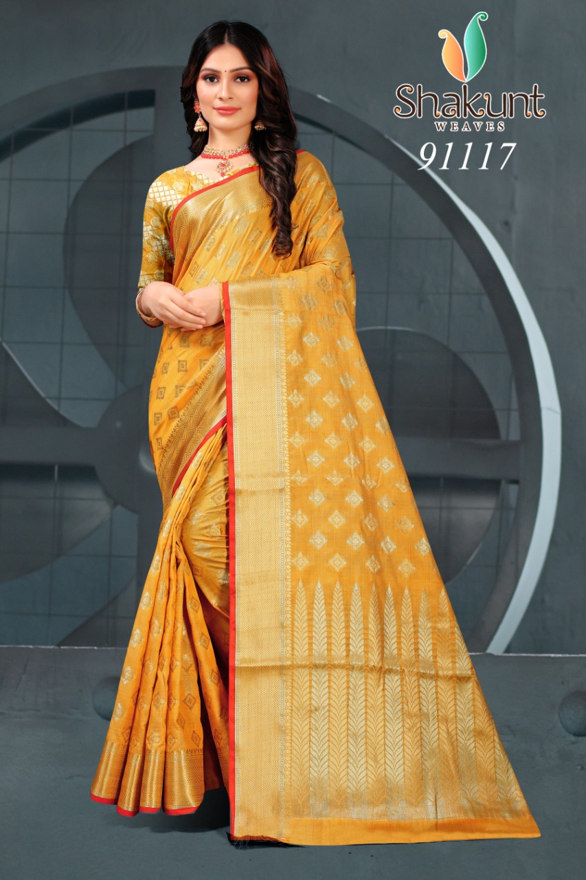 shakunt weaves malti silk regal look saree catalog