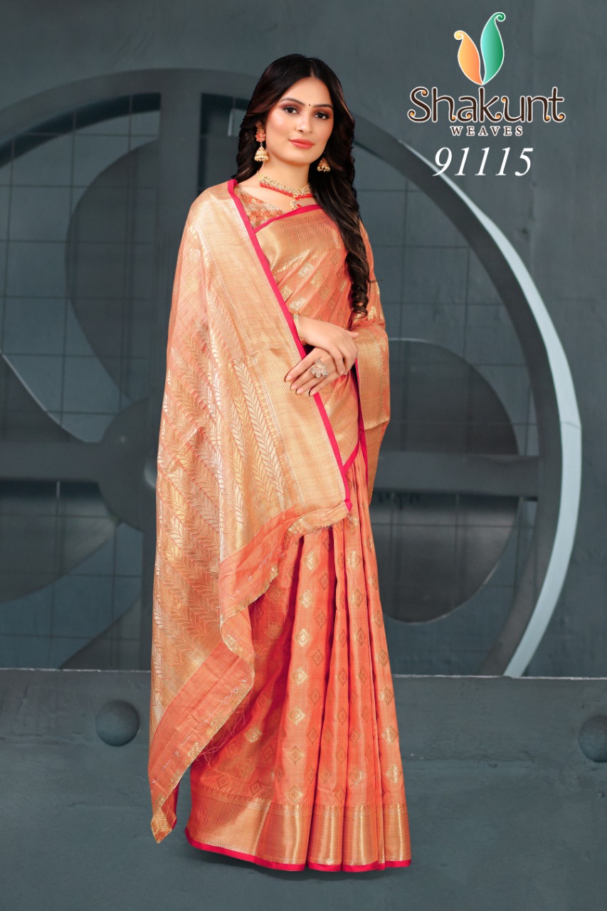 shakunt weaves malti silk regal look saree catalog