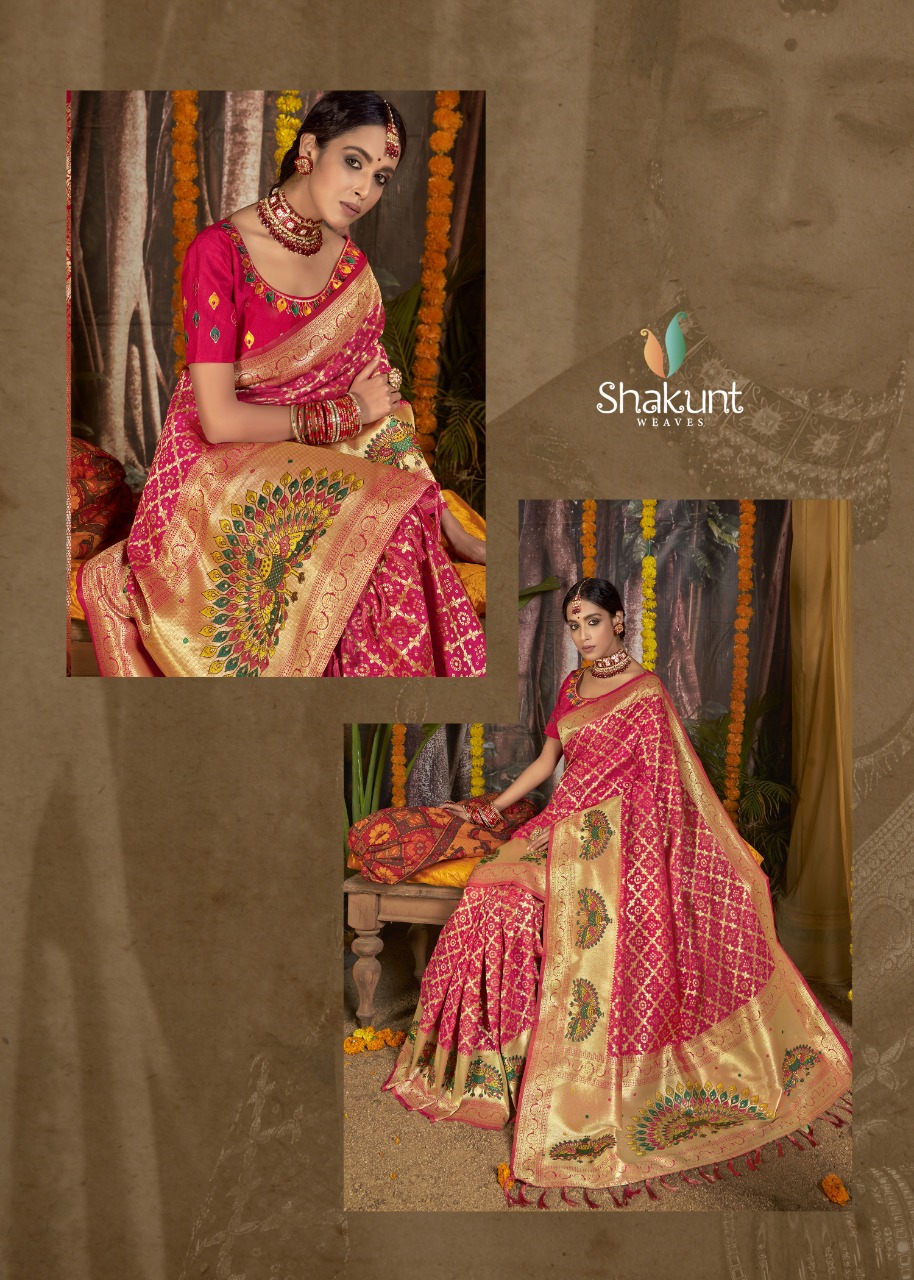 shakunt weaves nandkumari silk decent look saree catalog