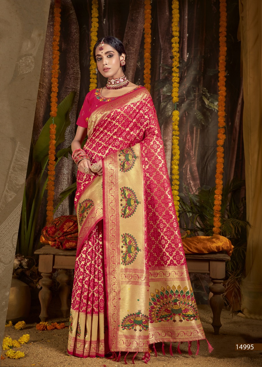 shakunt weaves nandkumari silk decent look saree catalog