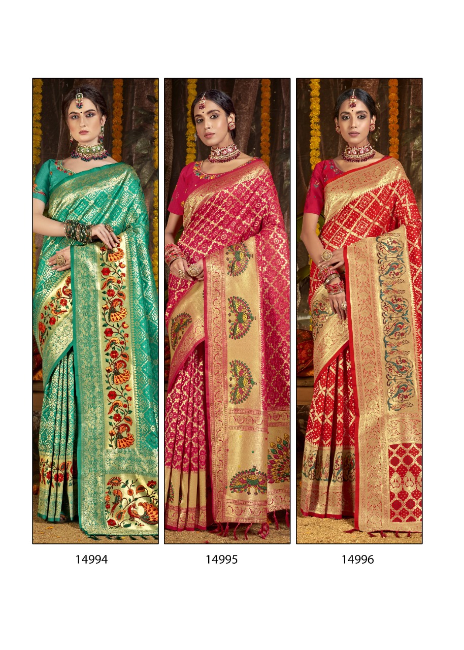 shakunt weaves nandkumari silk decent look saree catalog