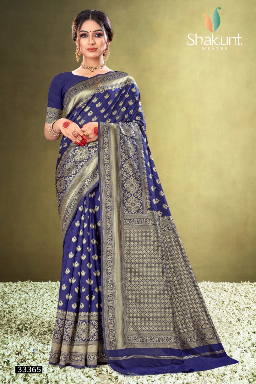 shakunt weaves padmarekha silk catchy look saree catalog