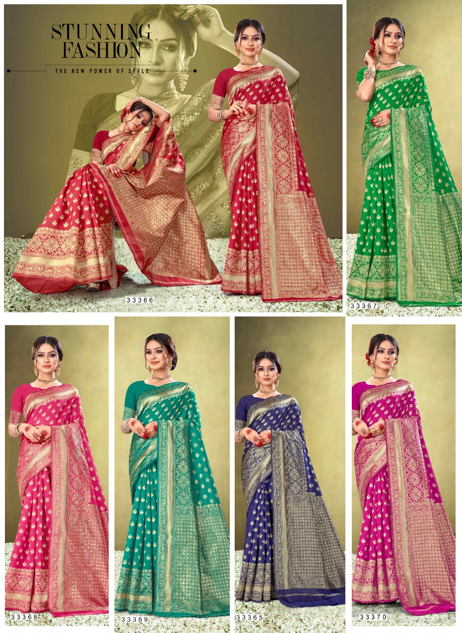 shakunt weaves padmarekha silk catchy look saree catalog