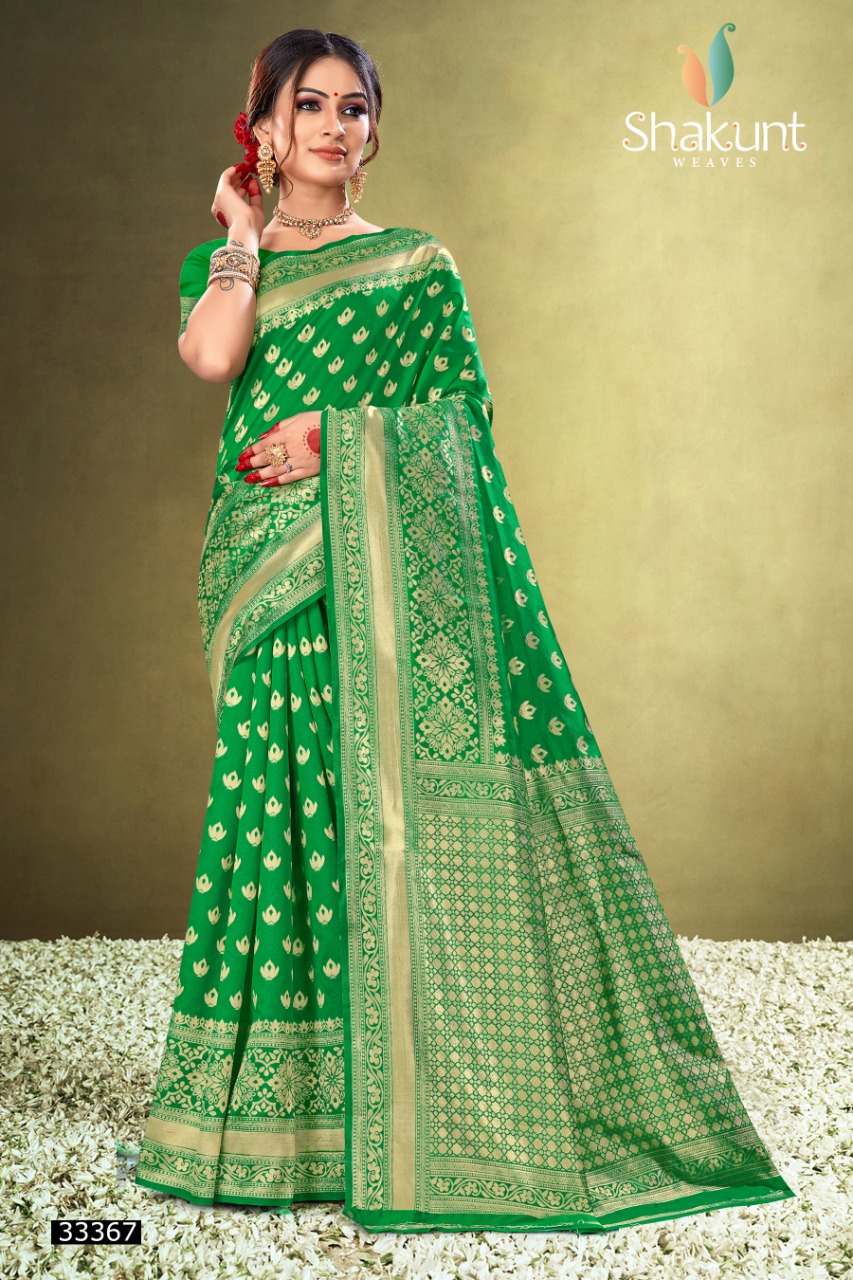 shakunt weaves padmarekha silk catchy look saree catalog