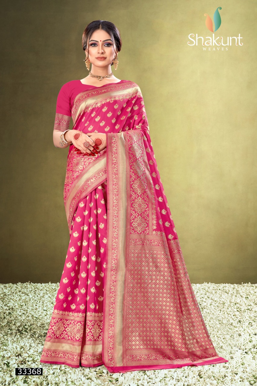 shakunt weaves padmarekha silk catchy look saree catalog