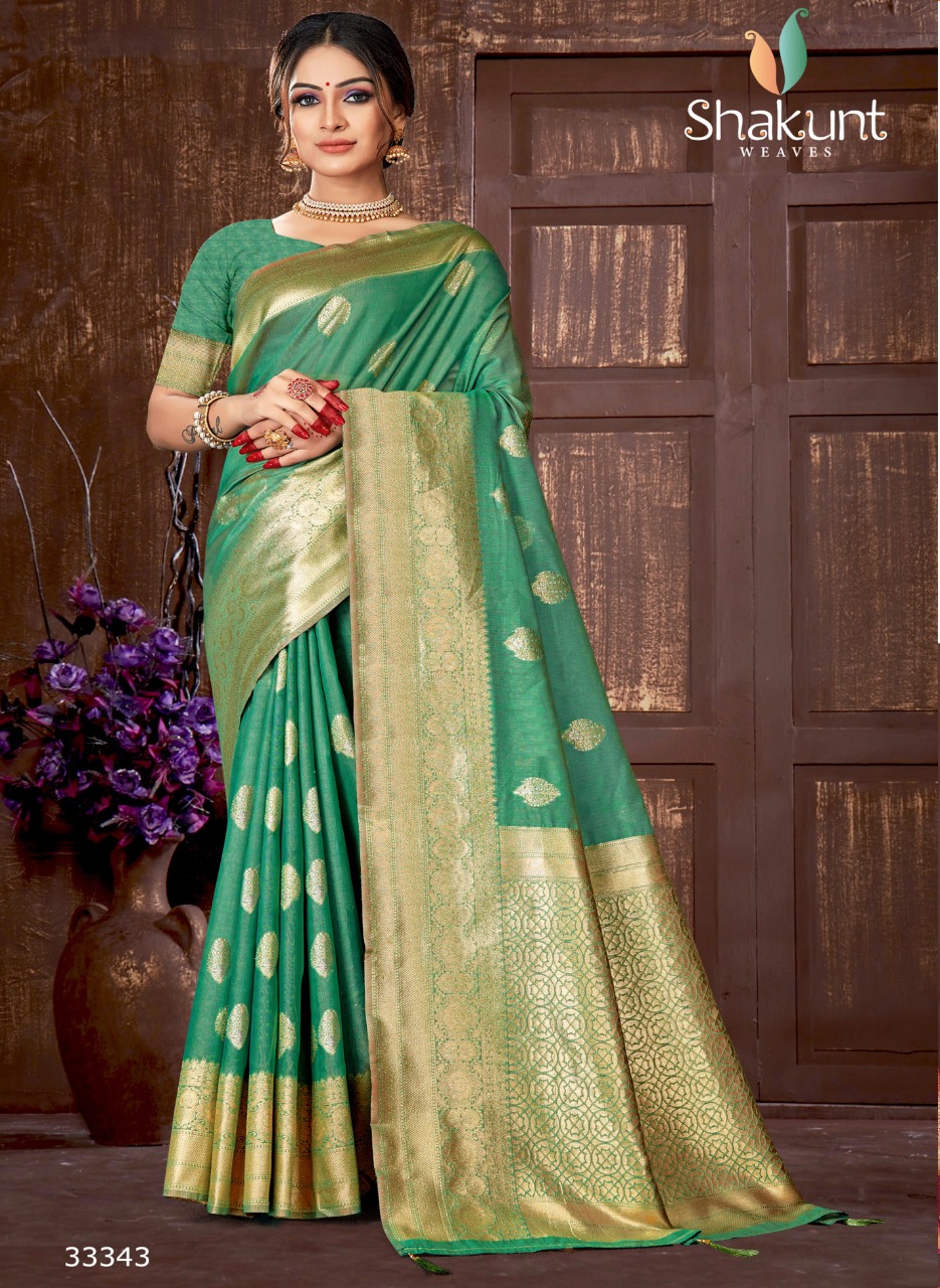 shakunt weaves sarvgun cotton decent look saree catalog