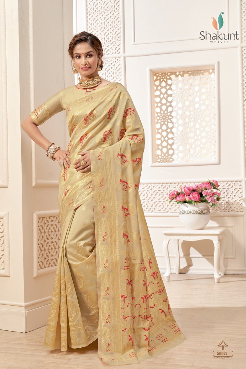 shakunt weaves sarvmangal silk graceful look saree catalog