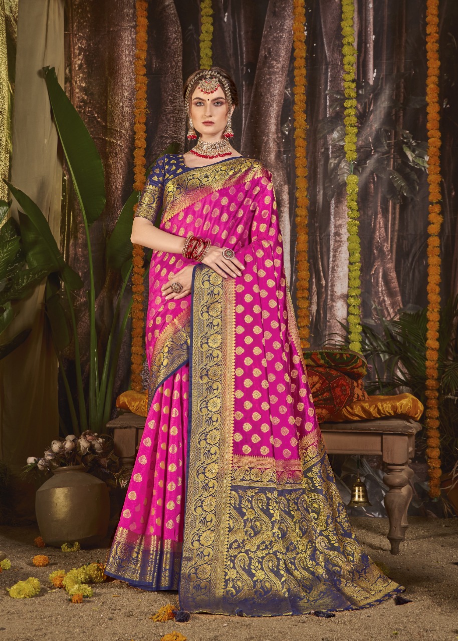 shakunt weaves shyamsundari silk festive look saree catalog