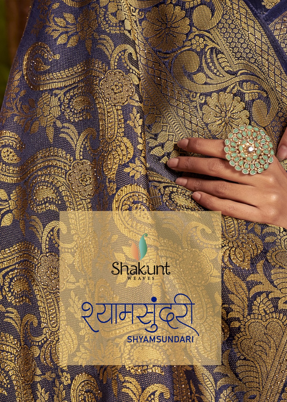 shakunt weaves shyamsundari silk festive look saree catalog