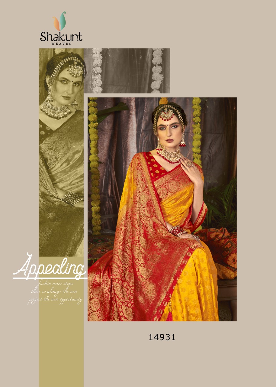 shakunt weaves shyamsundari silk festive look saree catalog