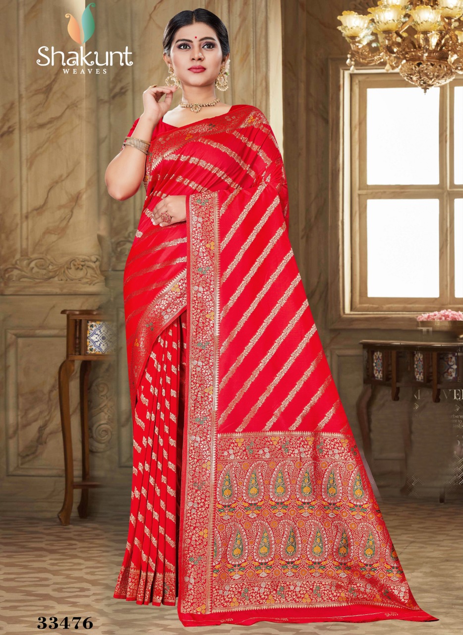 shakunt weaves sks fancy 1046 silk gorgeous look saree catalog