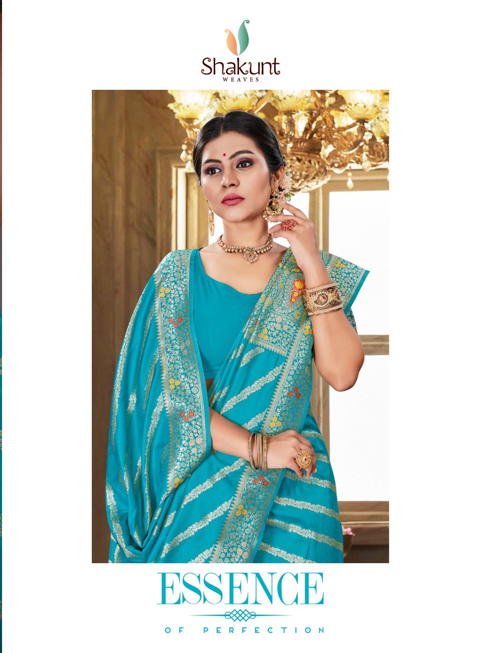 shakunt weaves sks fancy 1046 silk gorgeous look saree catalog