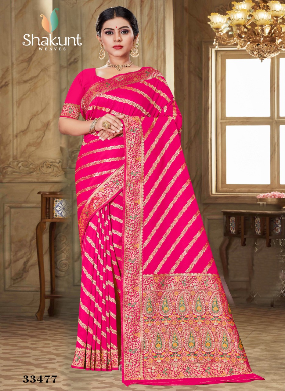 shakunt weaves sks fancy 1046 silk gorgeous look saree catalog