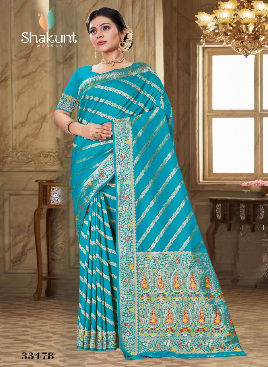 shakunt weaves sks fancy 1046 silk gorgeous look saree catalog