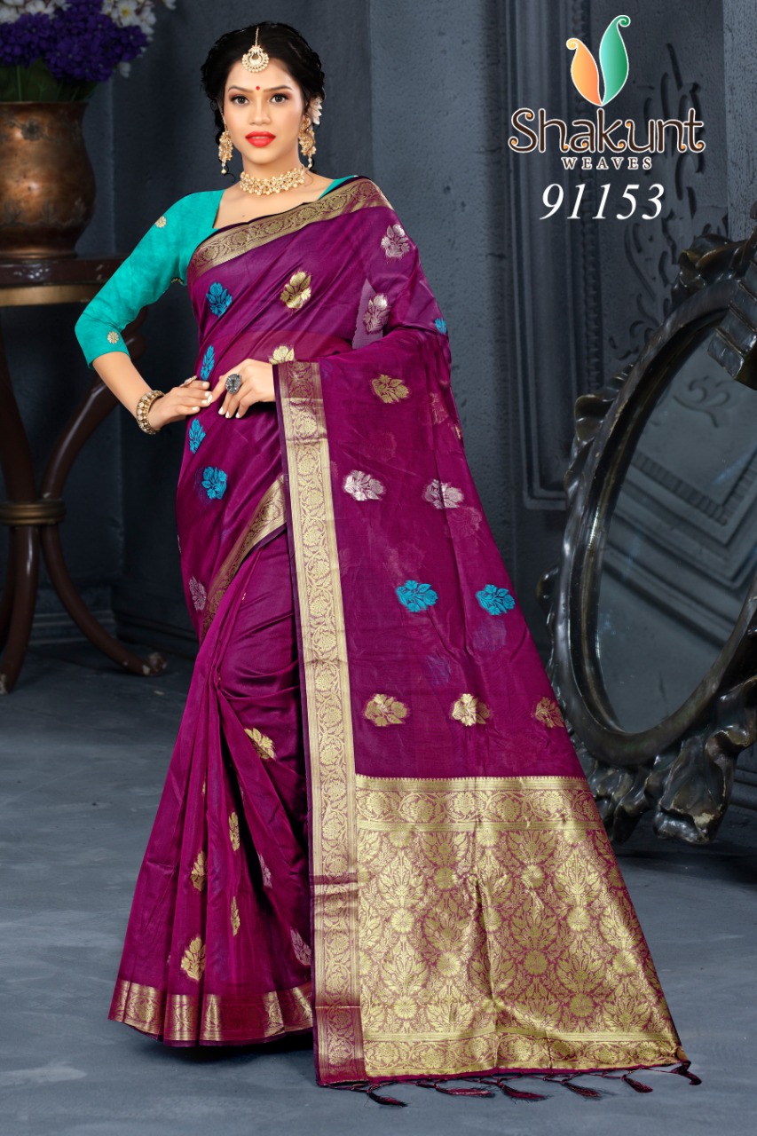 shakunt weaves sks org 576 organza regal look saree catalog