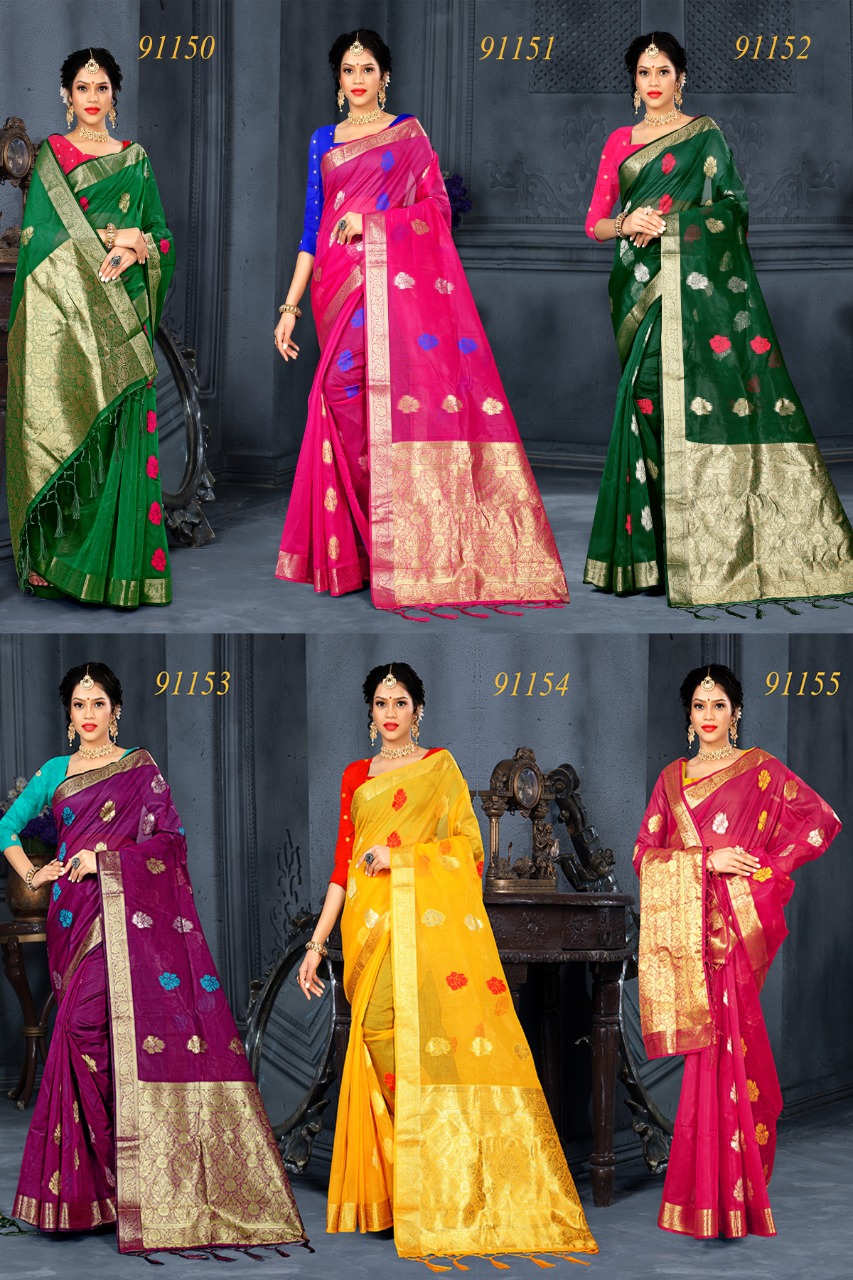 shakunt weaves sks org 576 organza regal look saree catalog