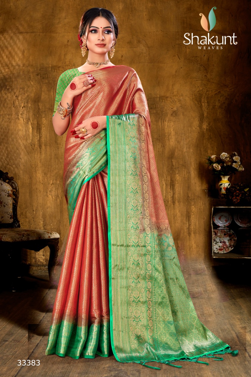 shakunt weaves sks pure 2118 silk gorgeous look saree catalog