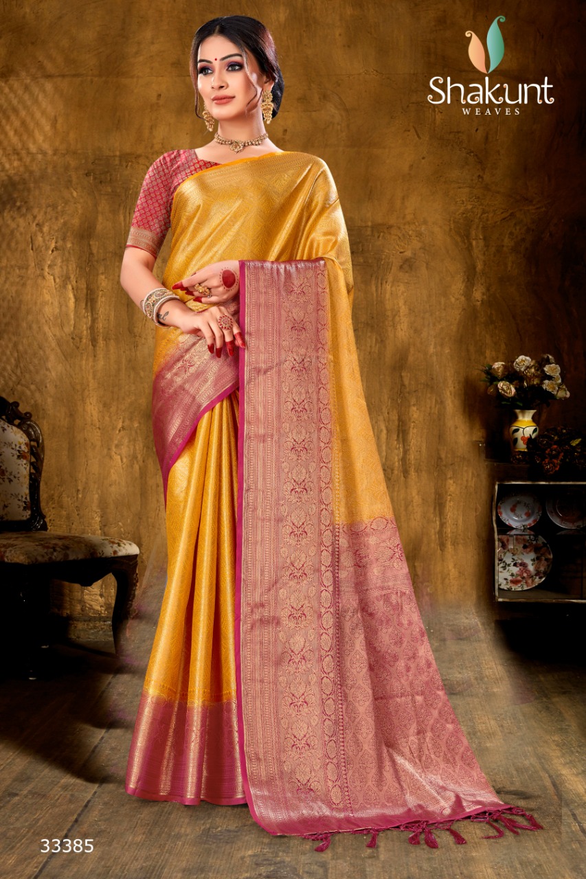 shakunt weaves sks pure 2118 silk gorgeous look saree catalog