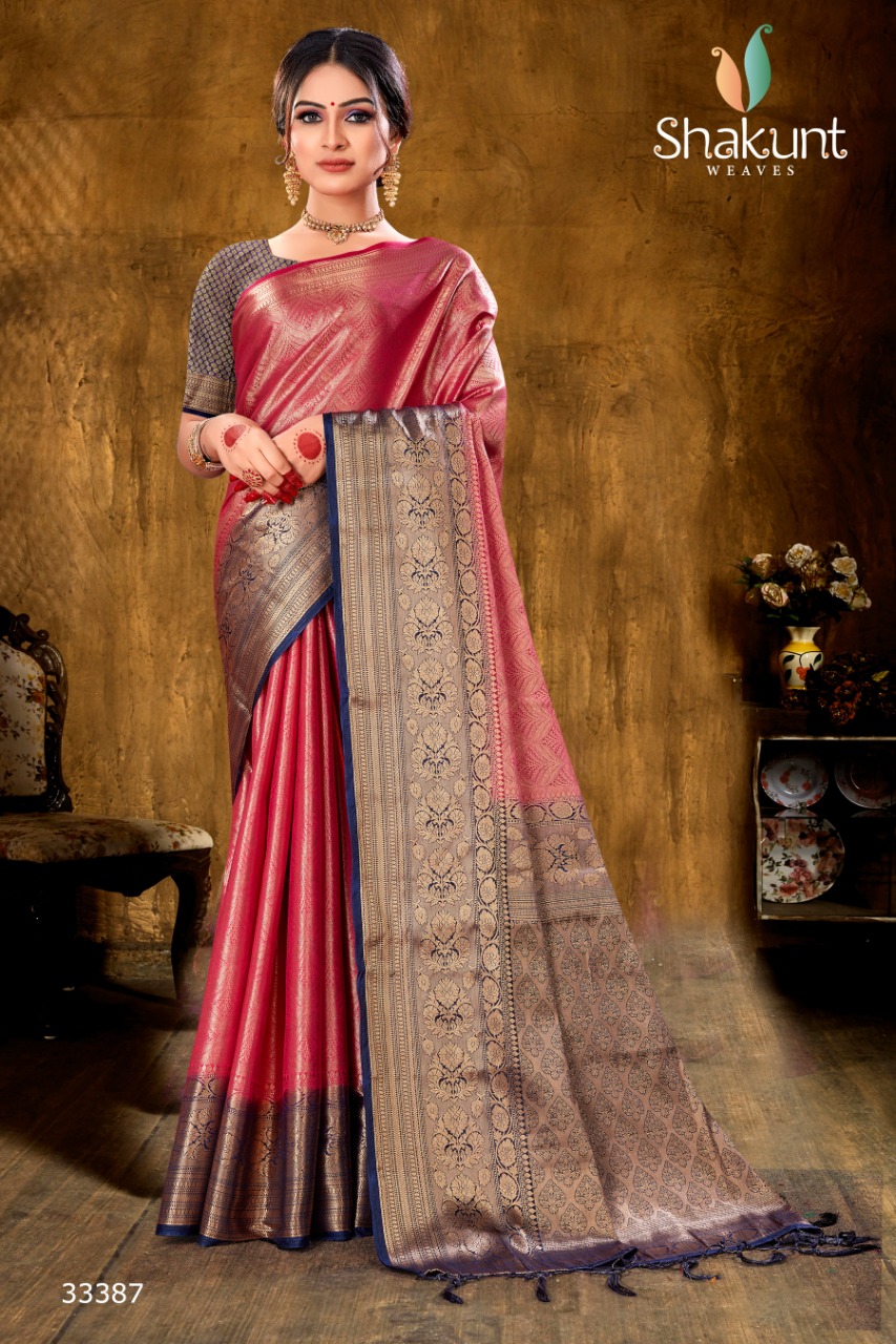 shakunt weaves sks pure 2118 silk gorgeous look saree catalog