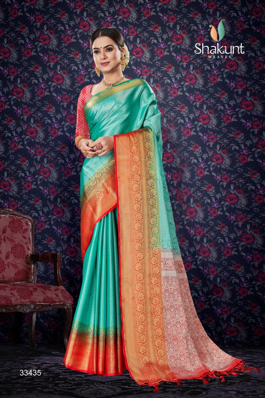 shakunt weaves sks Pure 2120 art silk attractive look saree catalog