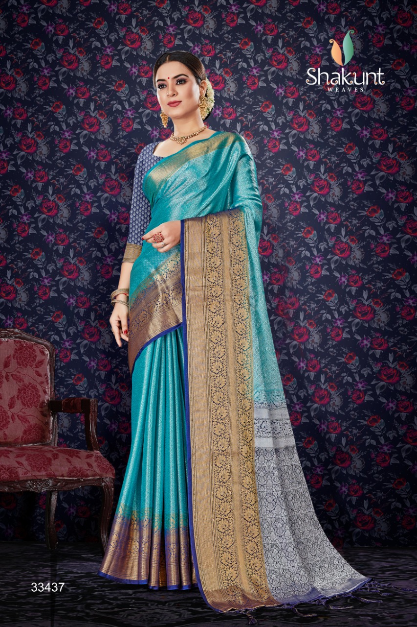 shakunt weaves sks Pure 2120 art silk attractive look saree catalog