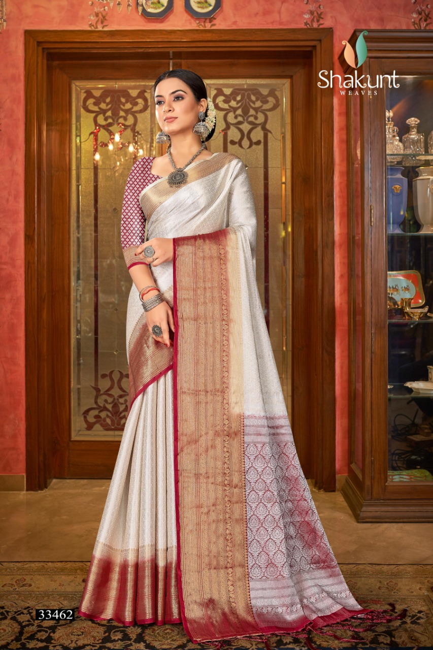 shakunt weaves sks Pure 2123 art silk elegant  saree catalog