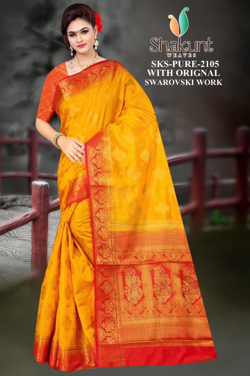 shakunt weaves sks Pure2105 art silk regal look saree catalog