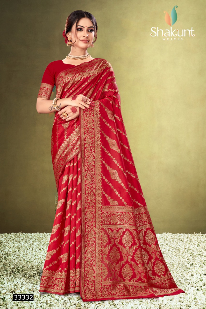 shakunt weaves tejasya silk gorgeous look saree catalog