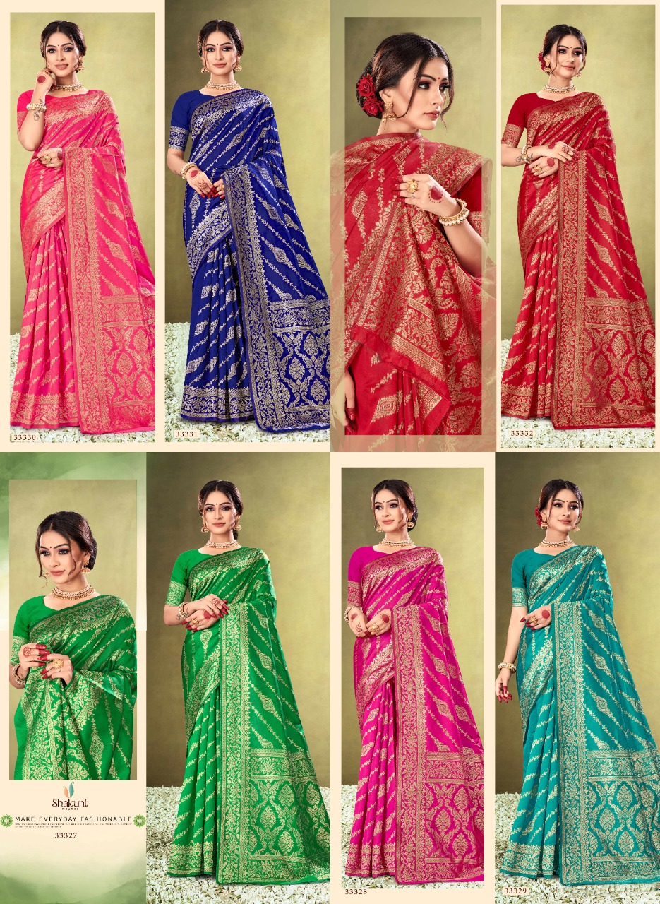 shakunt weaves tejasya silk gorgeous look saree catalog