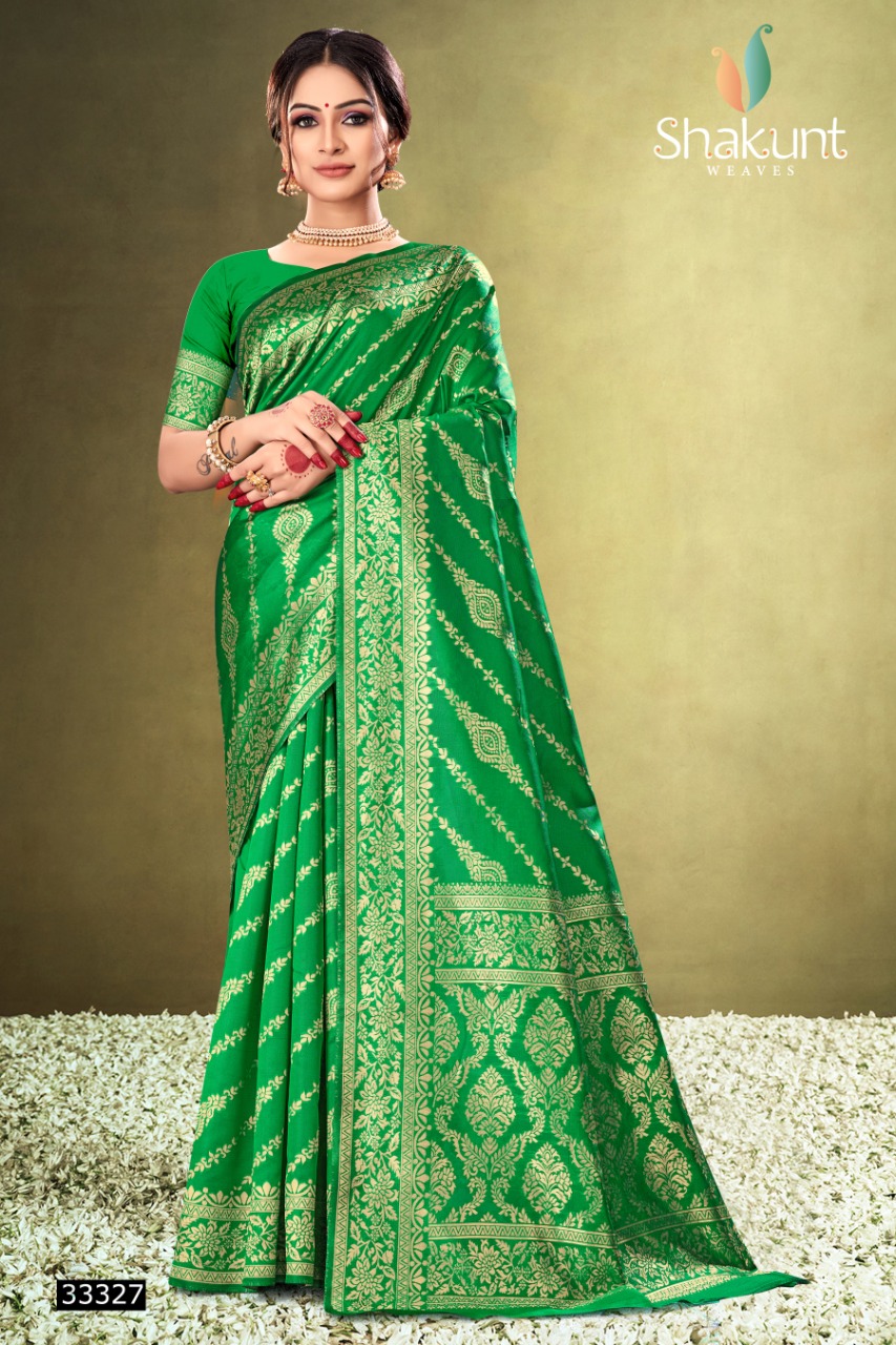 shakunt weaves tejasya silk gorgeous look saree catalog