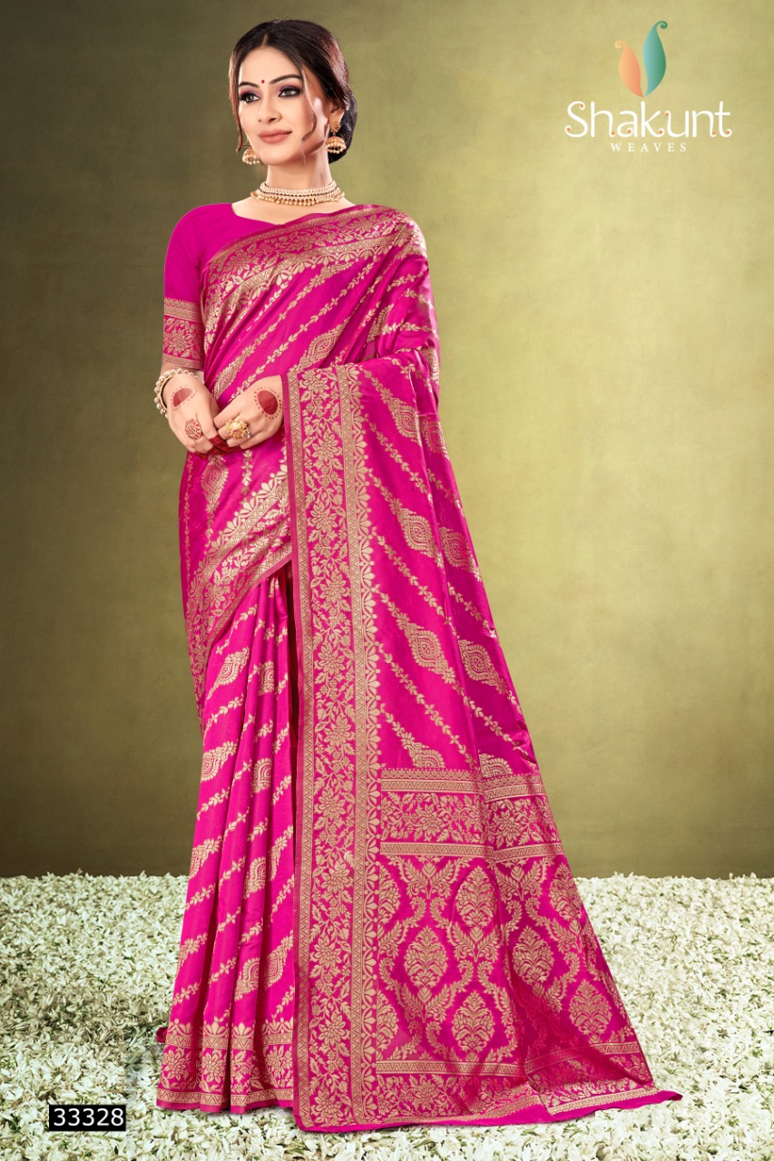 shakunt weaves tejasya silk gorgeous look saree catalog