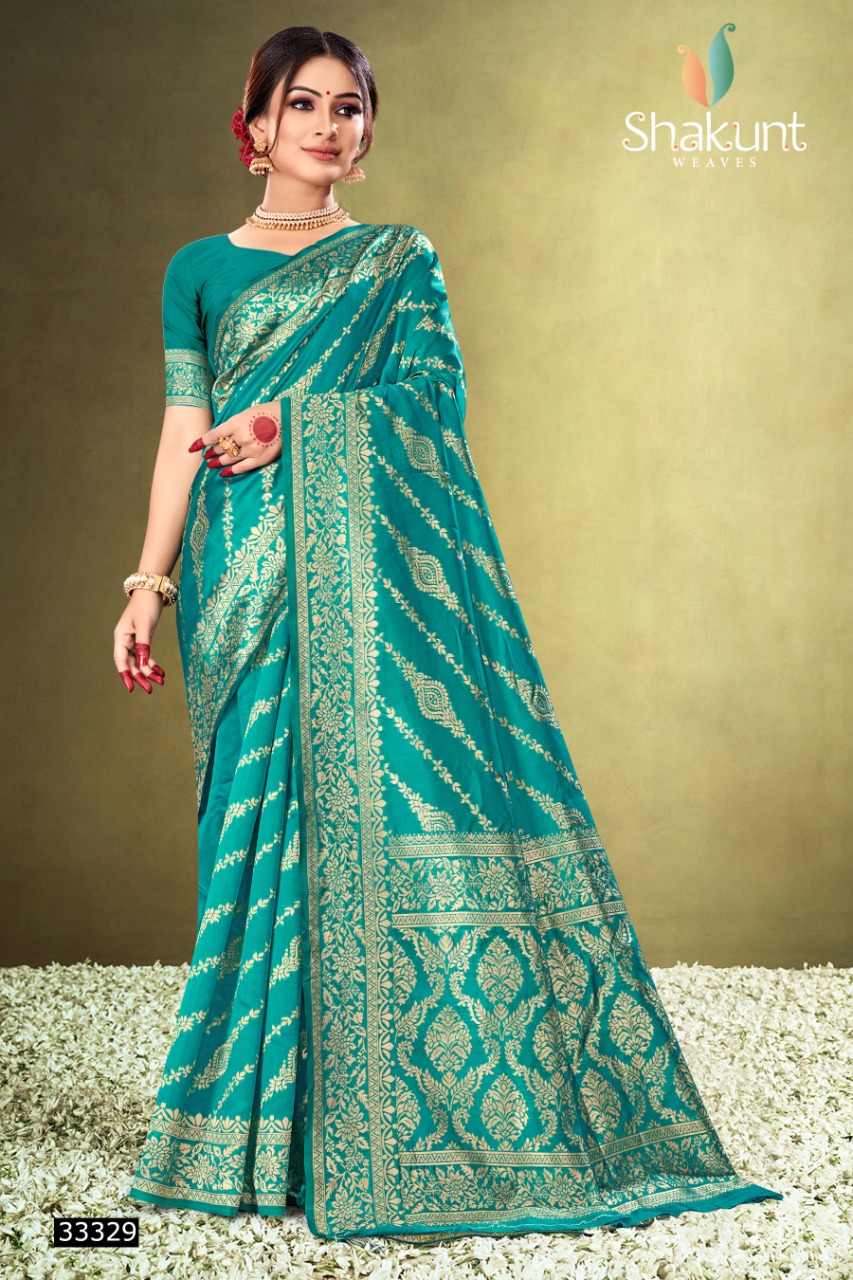 shakunt weaves tejasya silk gorgeous look saree catalog