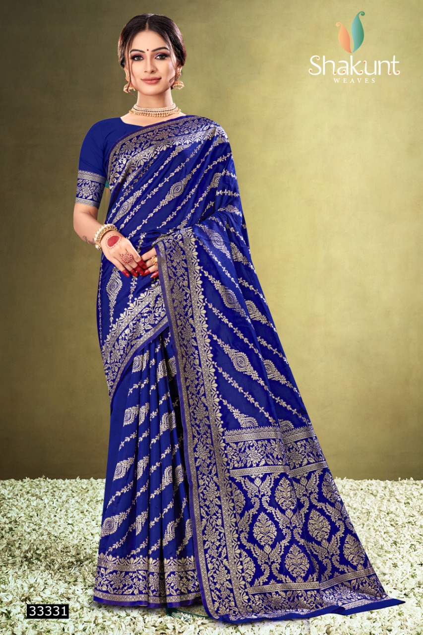 shakunt weaves tejasya silk gorgeous look saree catalog