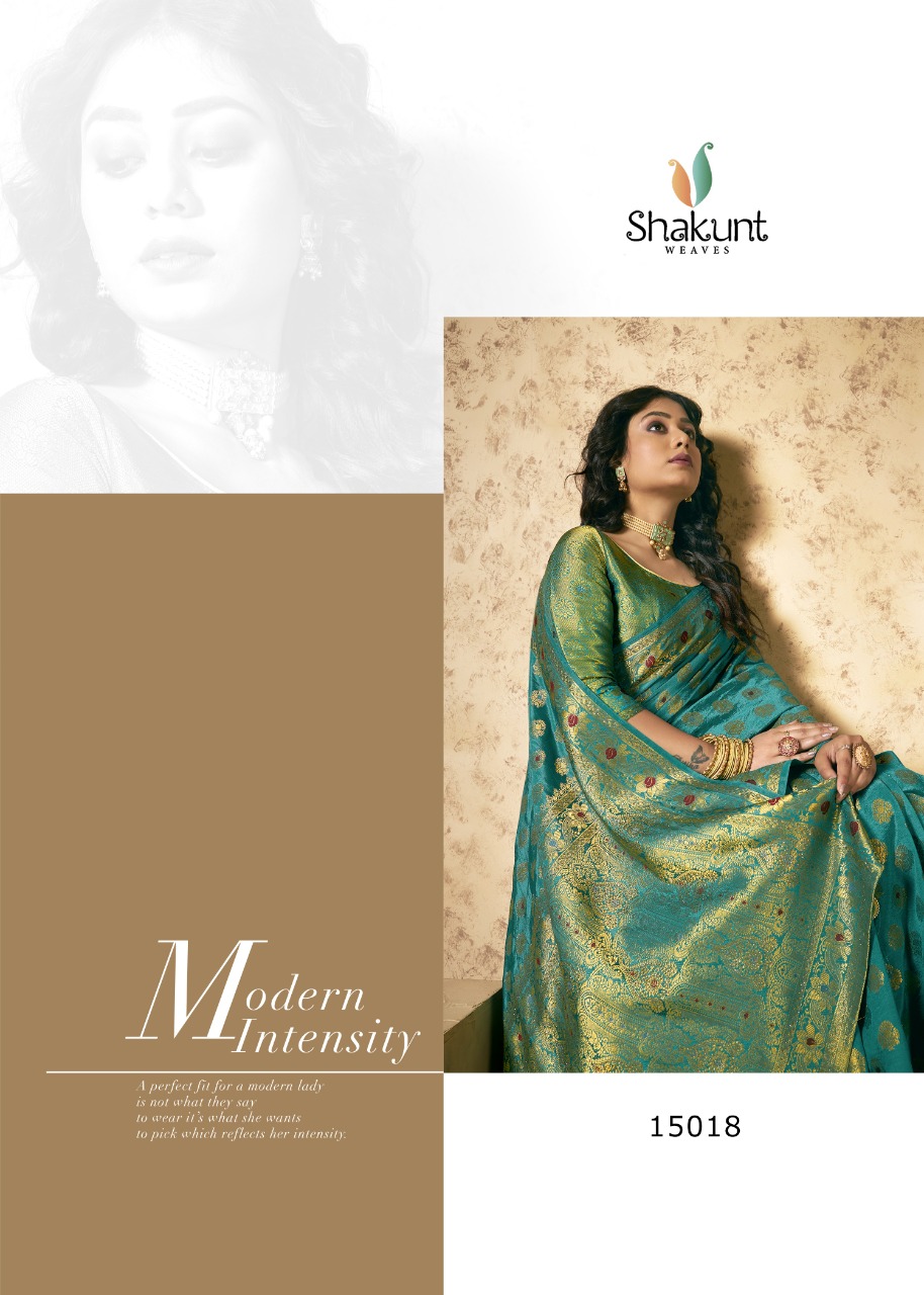 shakunt weaves vairagi silk festive look saree catalog