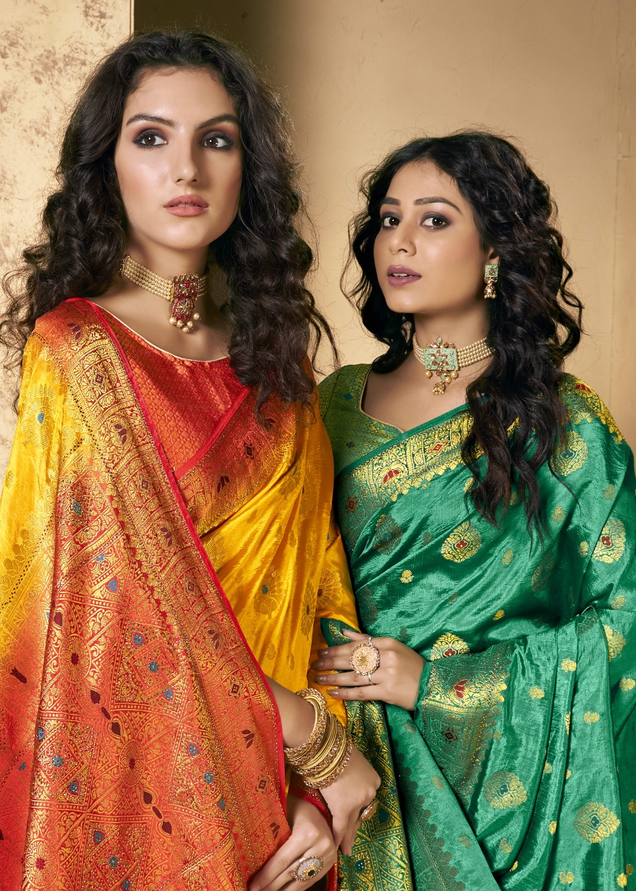 shakunt weaves vairagi silk festive look saree catalog