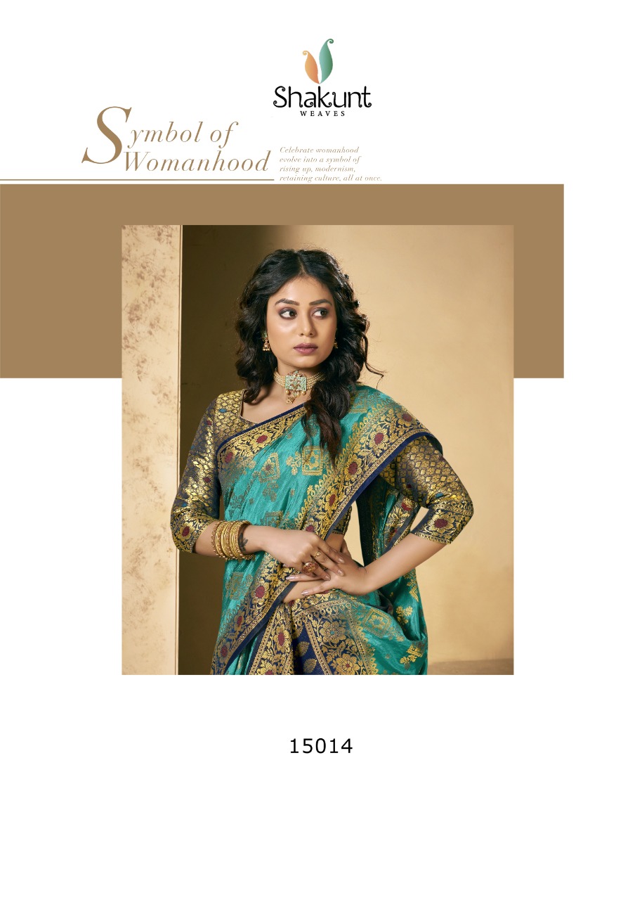 shakunt weaves vairagi silk festive look saree catalog