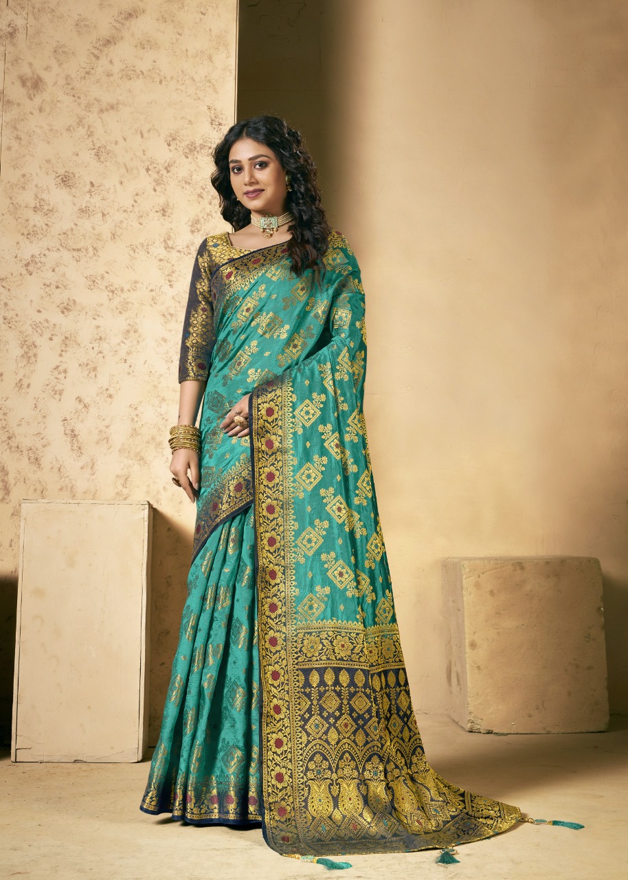 shakunt weaves vairagi silk festive look saree catalog