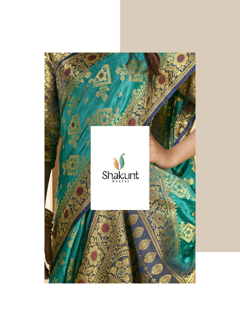 shakunt weaves vairagi silk festive look saree catalog