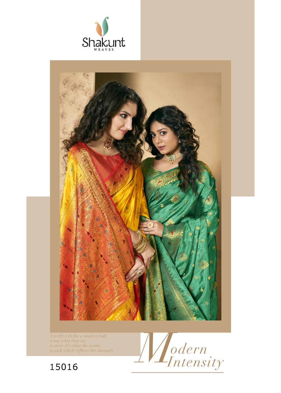 shakunt weaves vairagi silk festive look saree catalog