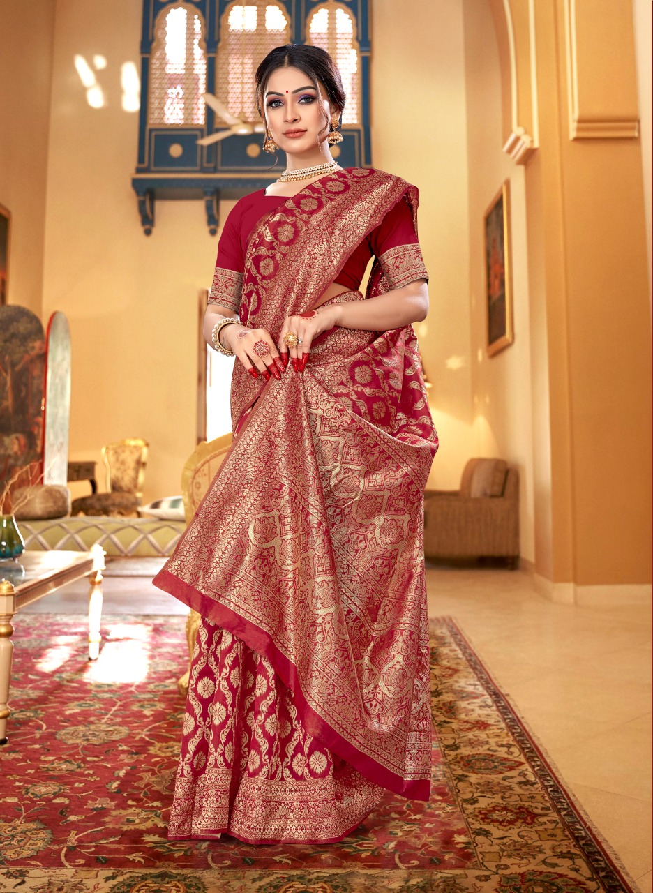 shakunt weaves varsha ritu silk decent look saree catalog